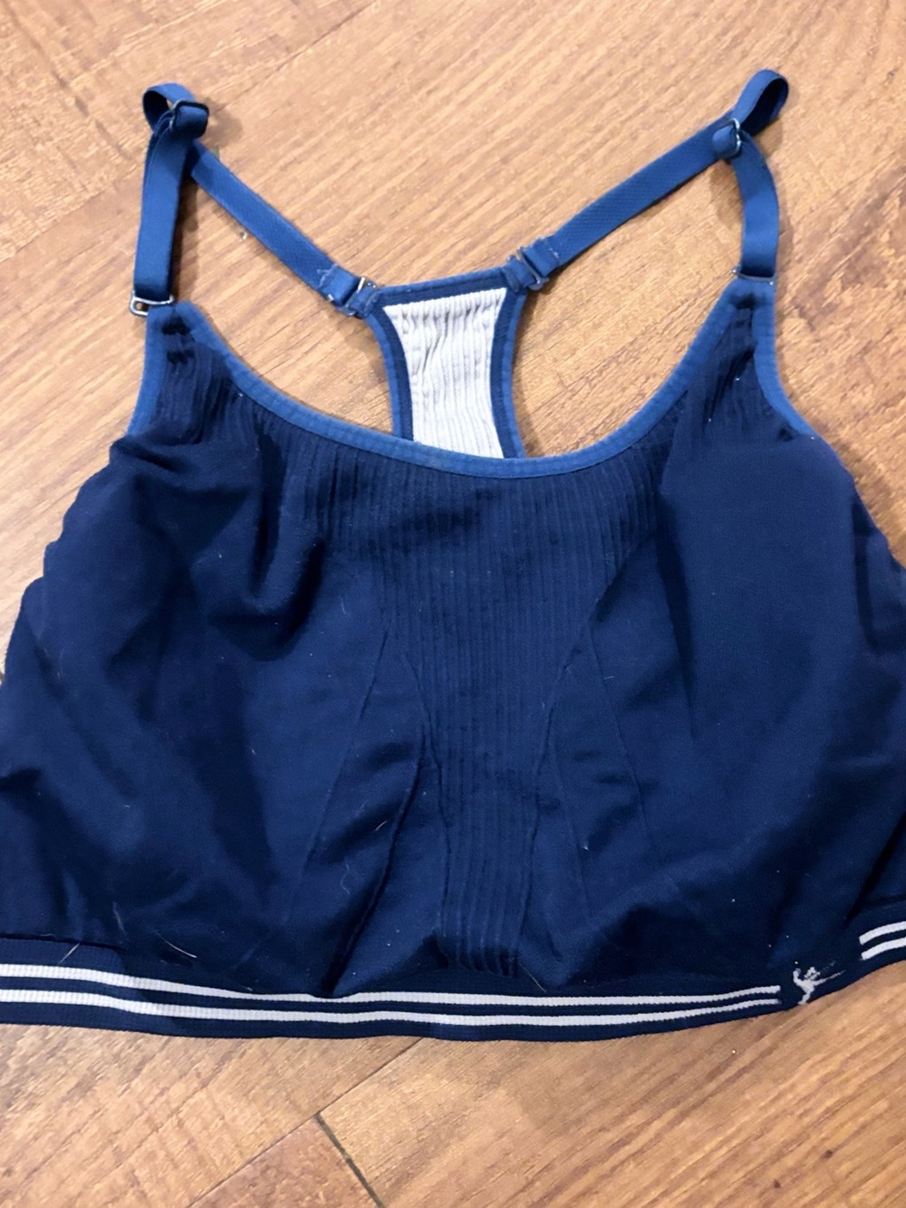 Navy Seamless Racerback Sports Bralette